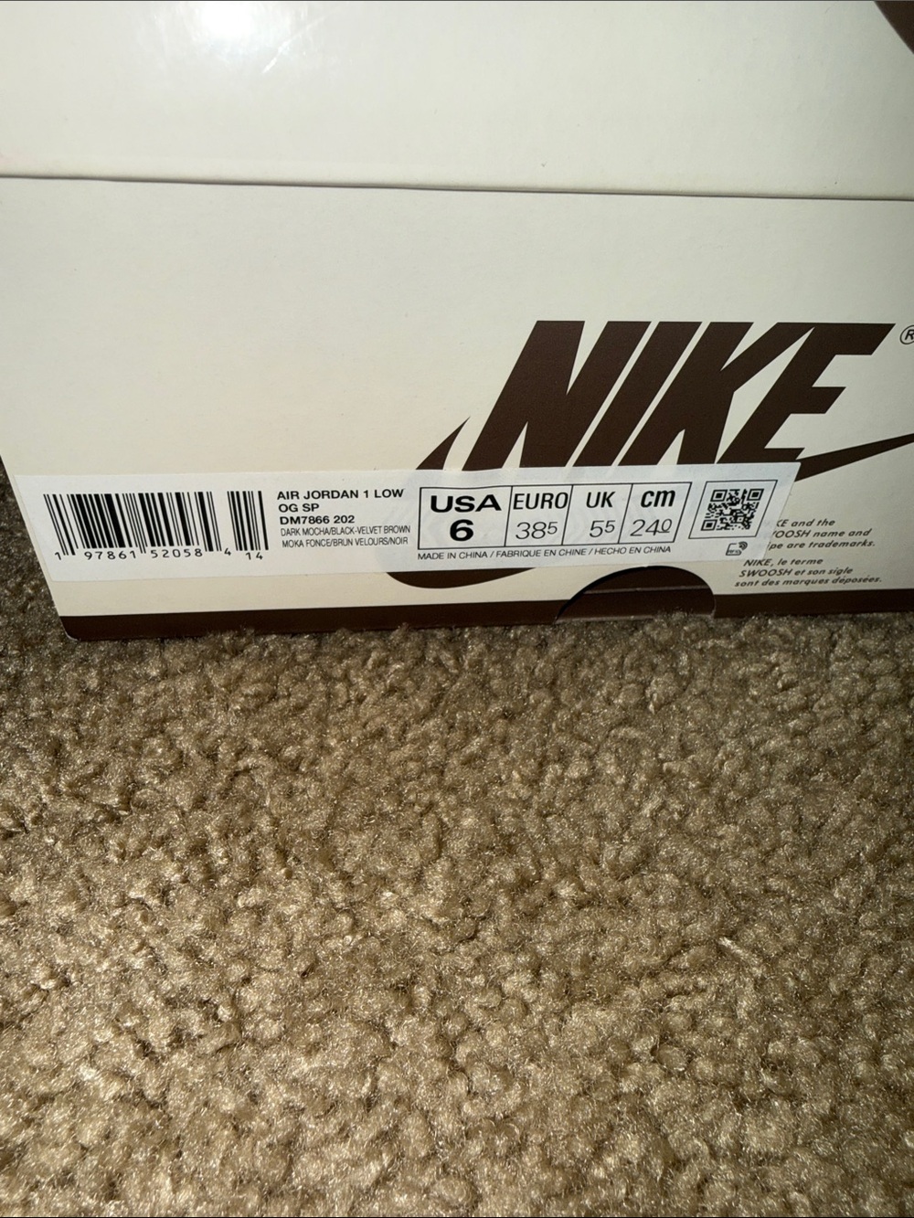 Travis Scott Brown Suede Sneakers with Pink Accent Laces - Picture 7 of 10